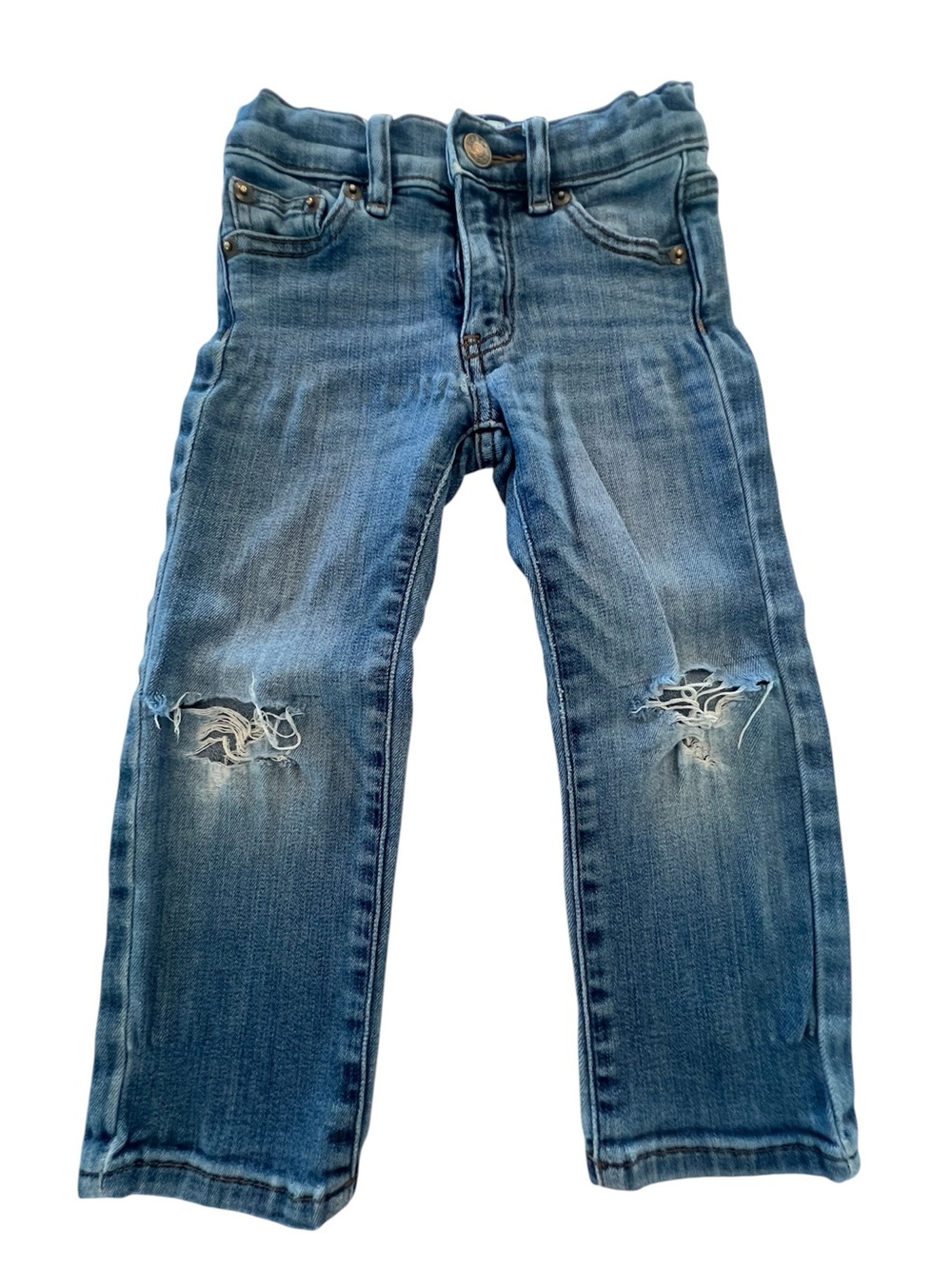 J.CREW Factory Crewcuts Distressed Boys' Jeans Blue 3T